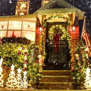 Solar panel outdoor Christmas lights
